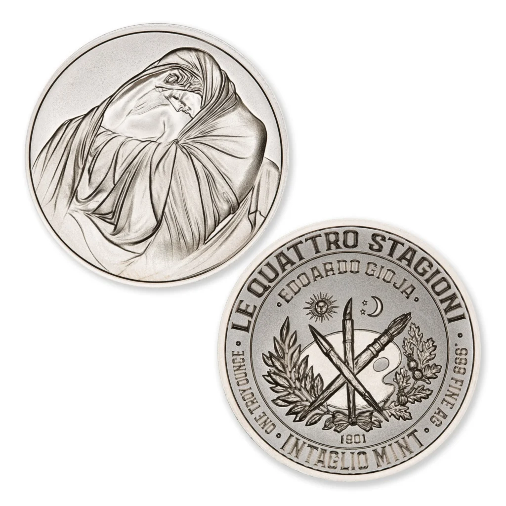 LE QUATTRO STAGIONI (THE FOUR SEASONS) - WINTER - 1 TROY OUNCE - 39MM