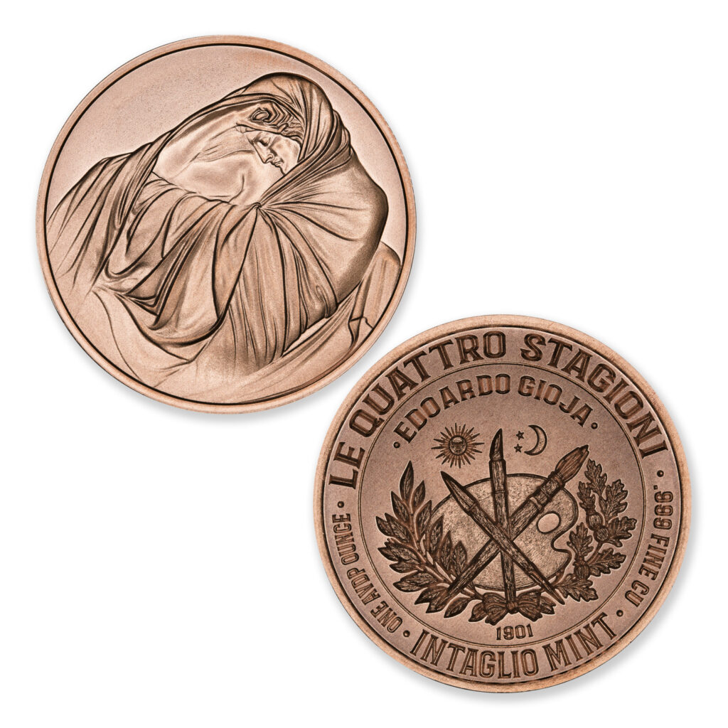 LE QUATTRO STAGIONI (THE FOUR SEASONS) - WINTER - 1OZ - 39MM - CU