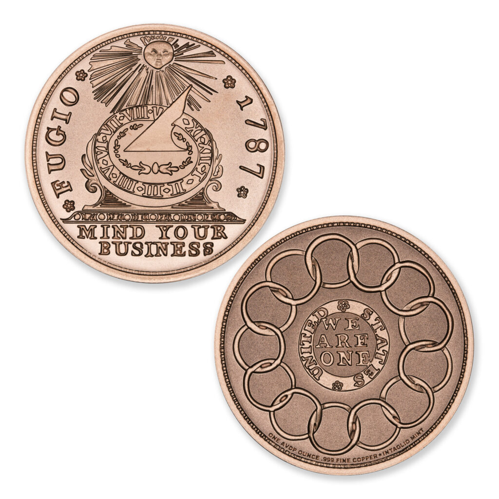 COLONIAL TRIBUTE SERIES - FUGIO CENT - 1OZ - 39MM - CU