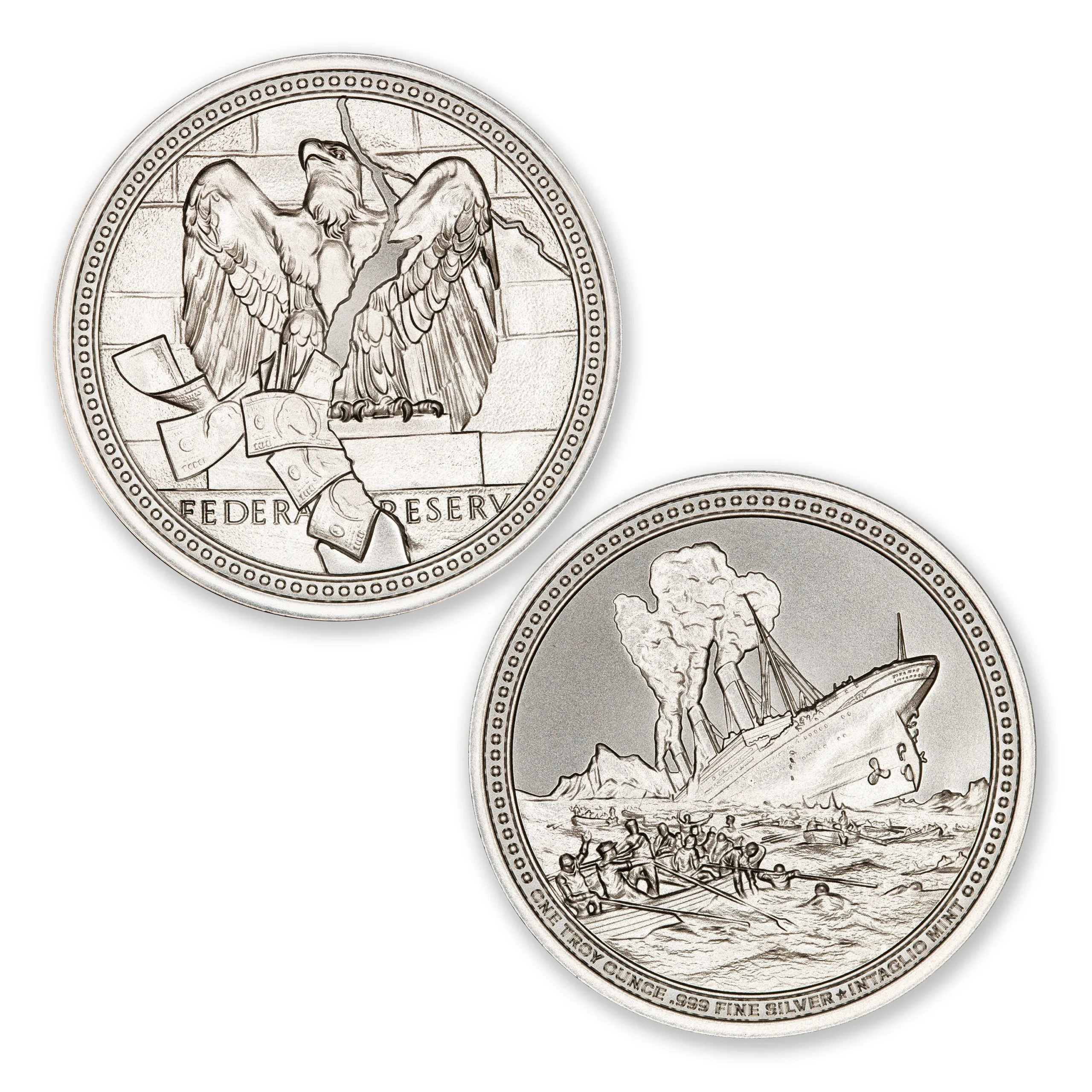FIAT DECAY SERIES - TITANIC – 1 TROY OUNCE – 39MM - Image 1