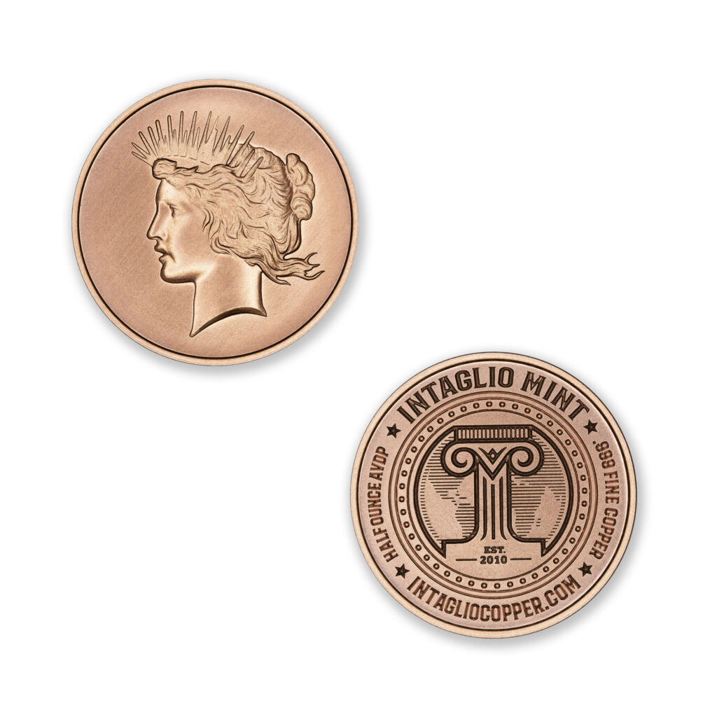 PEACE LIBERTY TRIBUTE- 1/2OZ - 39MM - CU