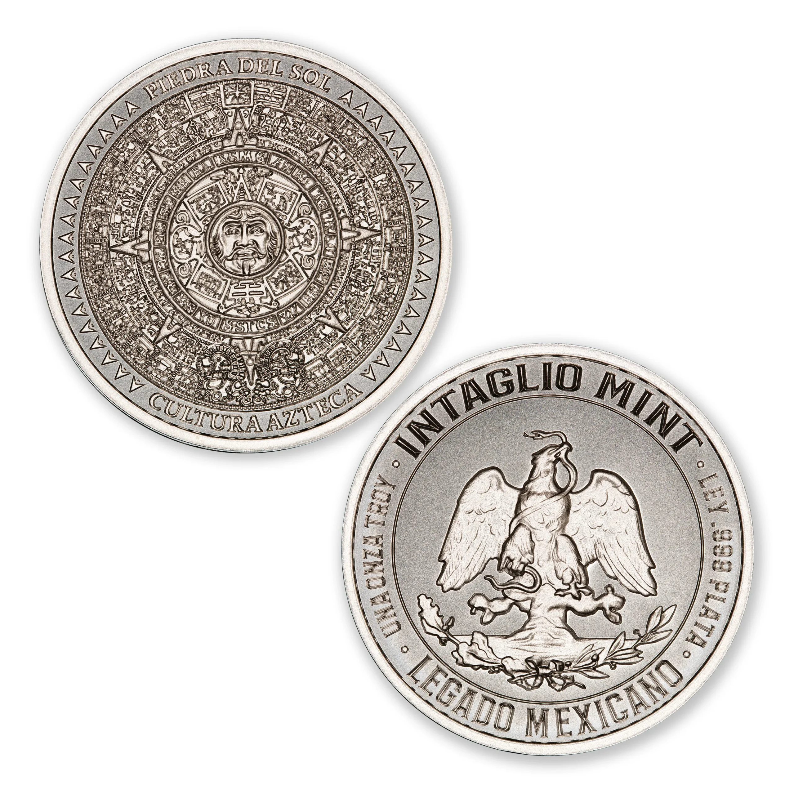 LEGADO MEXICANO SERIES – PIEDRA DEL SOL – 1 TROY OUNCE – 39MM - Image 1