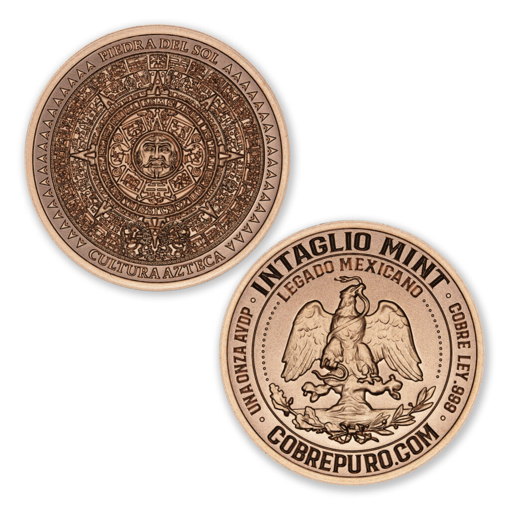 LEGADO MEXICANO SERIES - PIEDRA DEL SOL - 1OZ - 39MM - CU