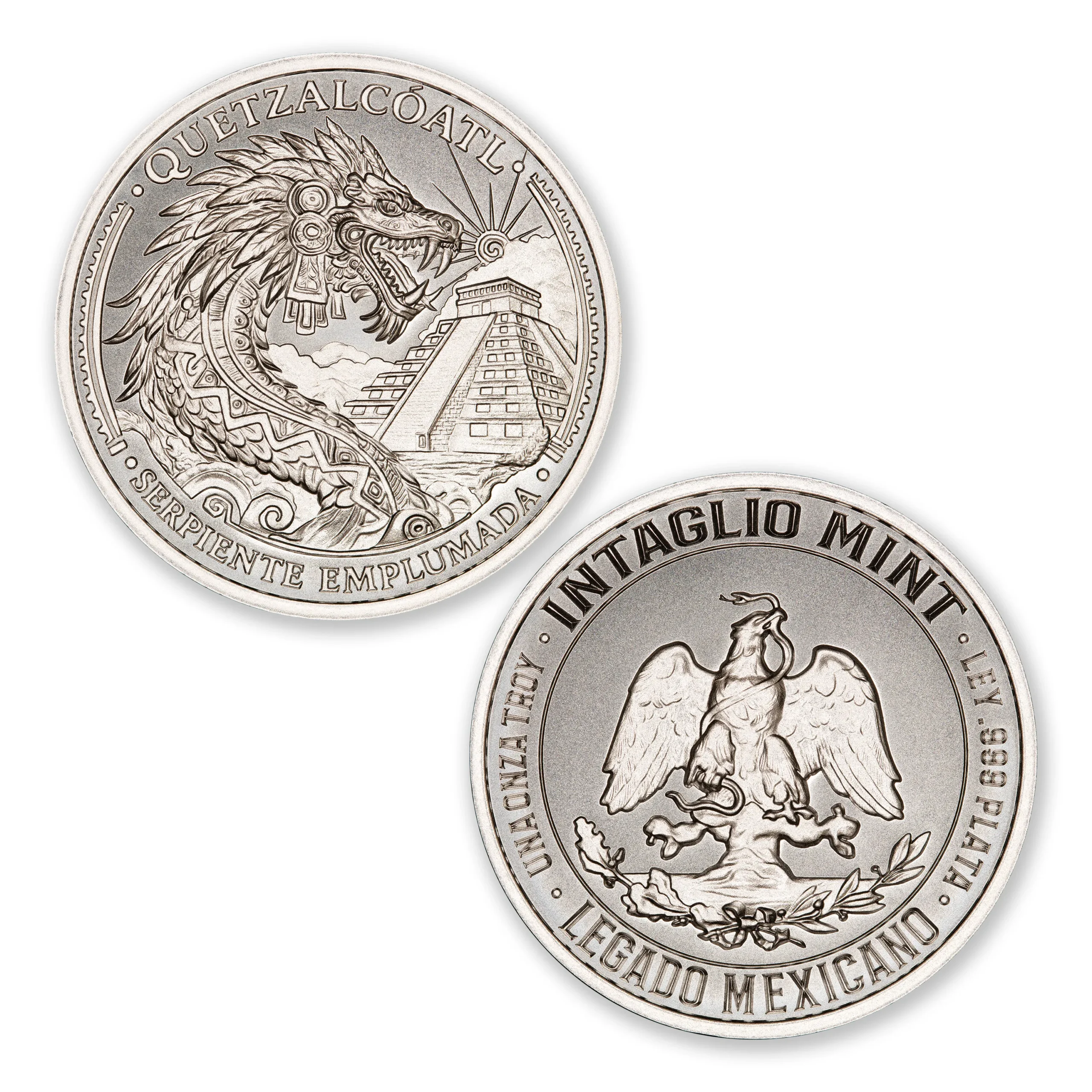 LEGADO MEXICANO SERIES – QUETZALCOATL – 1 TROY OUNCE – 39MM - Image 1