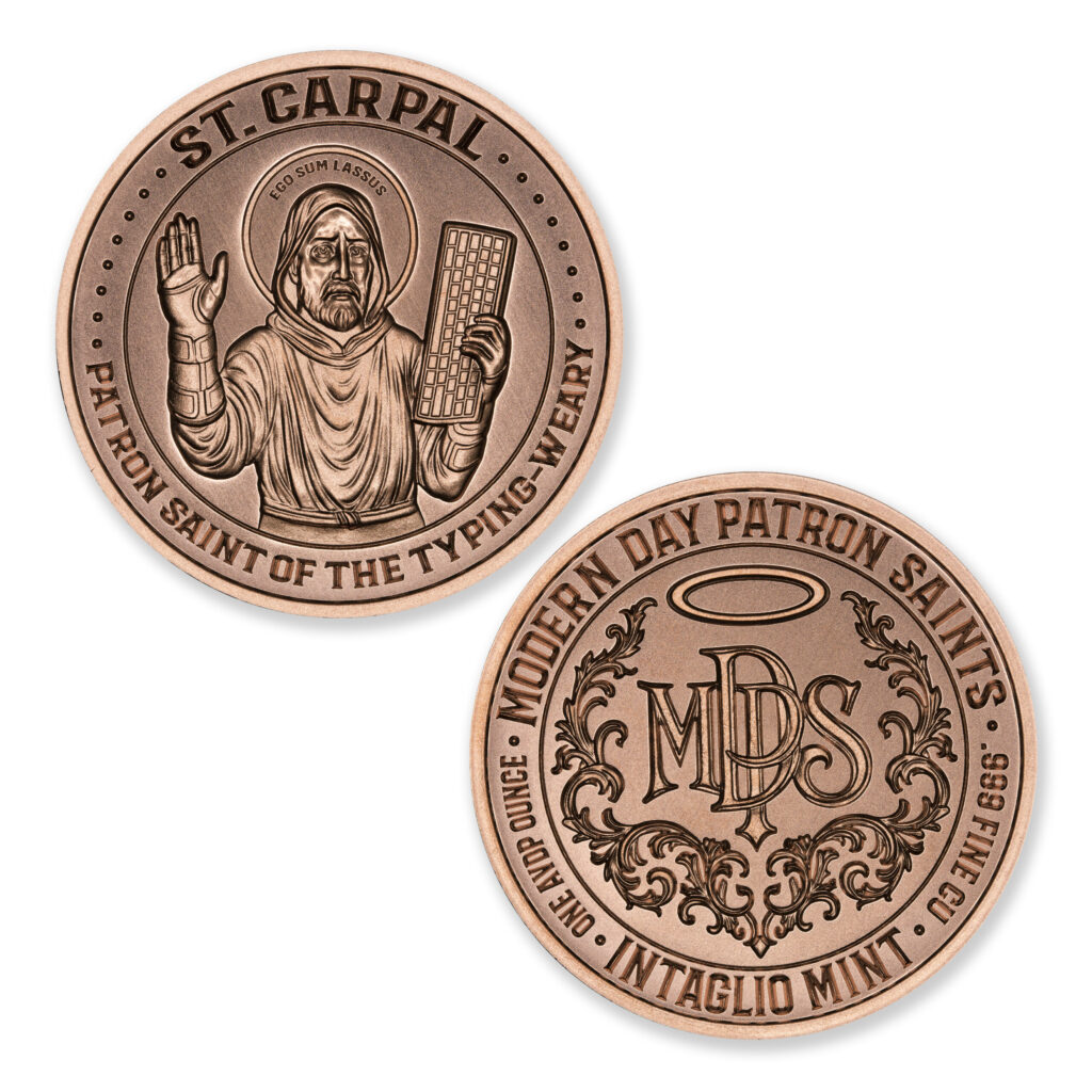 MODERN DAY PATRON SAINTS - ST. CARPAL - 1OZ - 39MM - CU