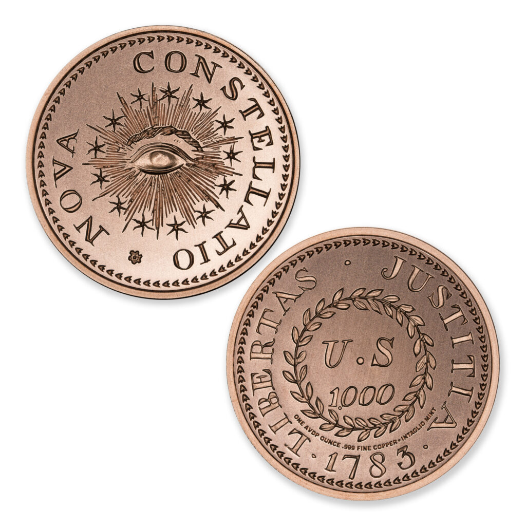 COLONIAL TRIBUTE SERIES - NOVA CONSTELLATIO - 1OZ - 39MM - CU