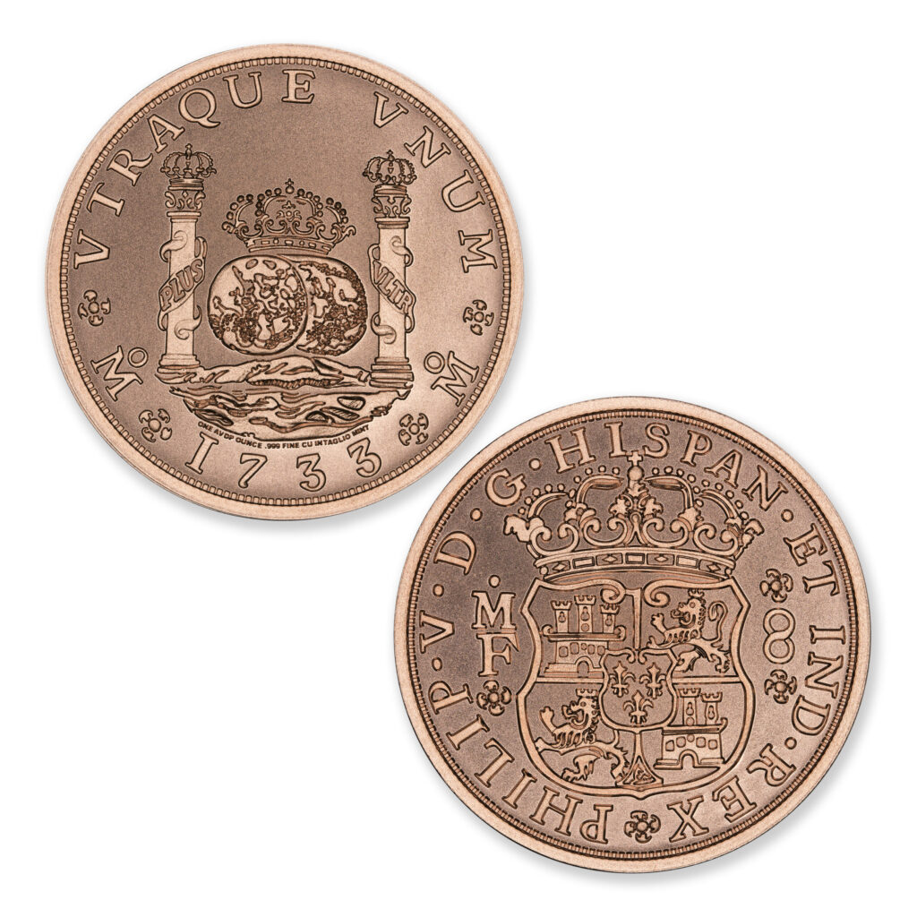 COLONIAL TRIBUTE SERIES - PILLAR DOLLAR - 1OZ - 39MM - CU