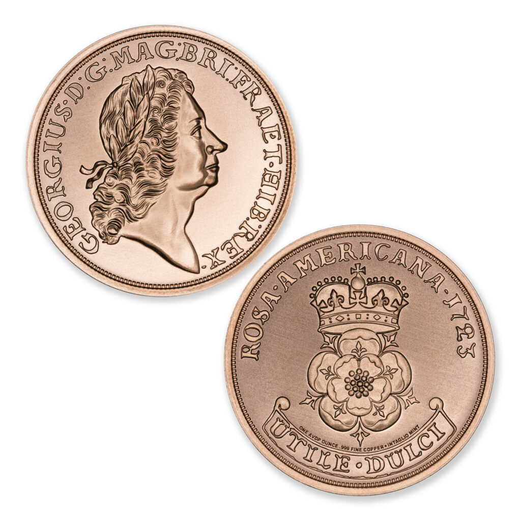 COLONIAL TRIBUTE SERIES - ROSA AMERICANA - 1OZ - 39MM - CU