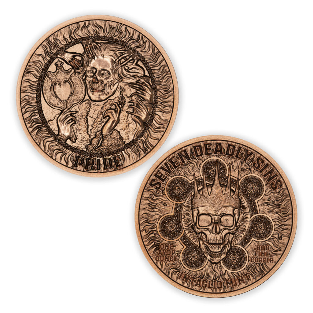 SEVEN DEADLY SINS - PRIDE - 1OZ - 39MM - CU