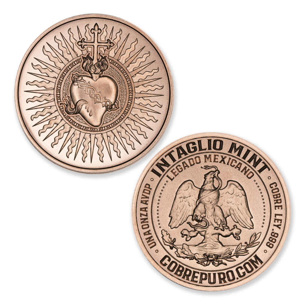 LEGADO MEXICANO SERIES - SAGRADO CORAZÓN - 1OZ - 39MM - CU