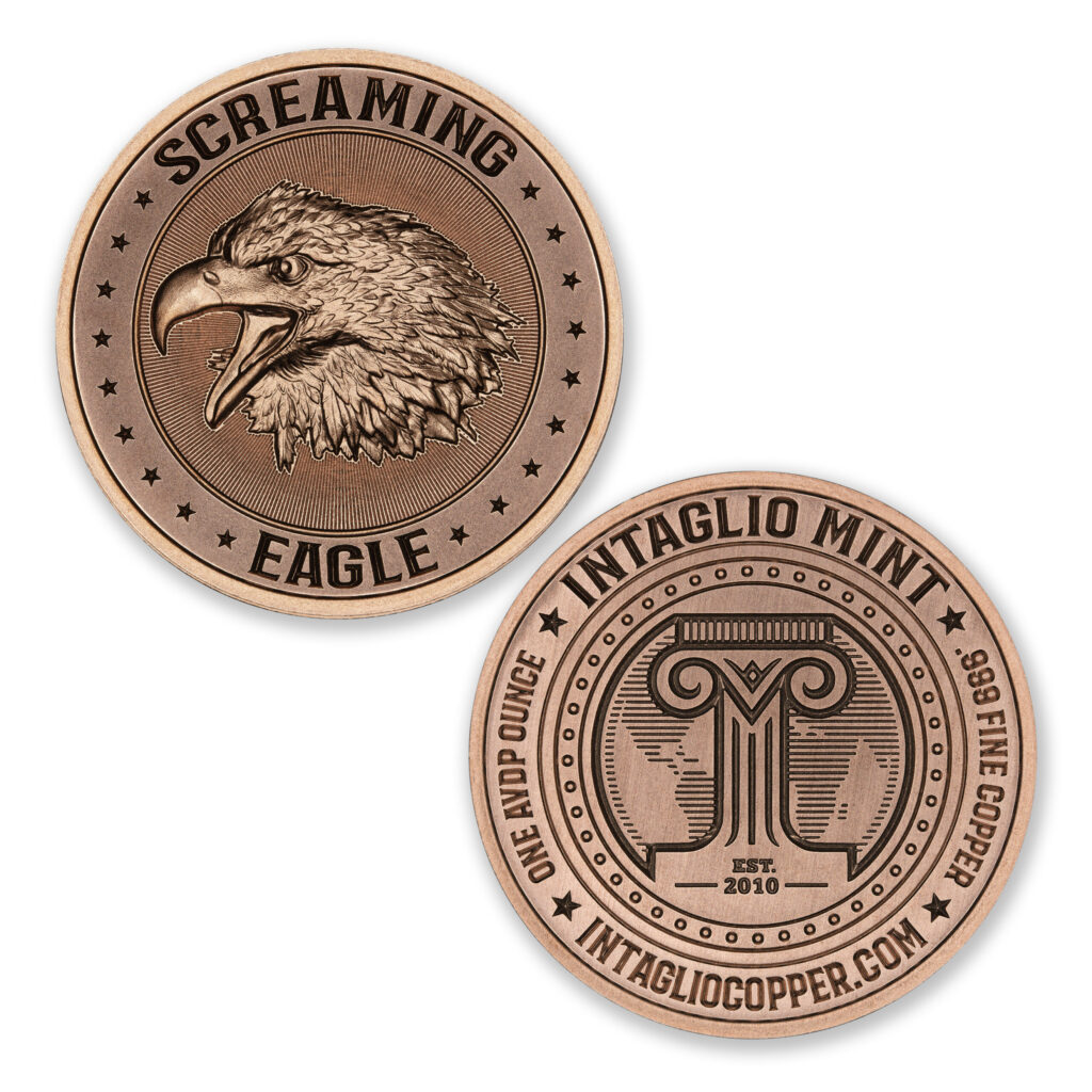 SCREAMING EAGLE - 1OZ - 39MM - CU