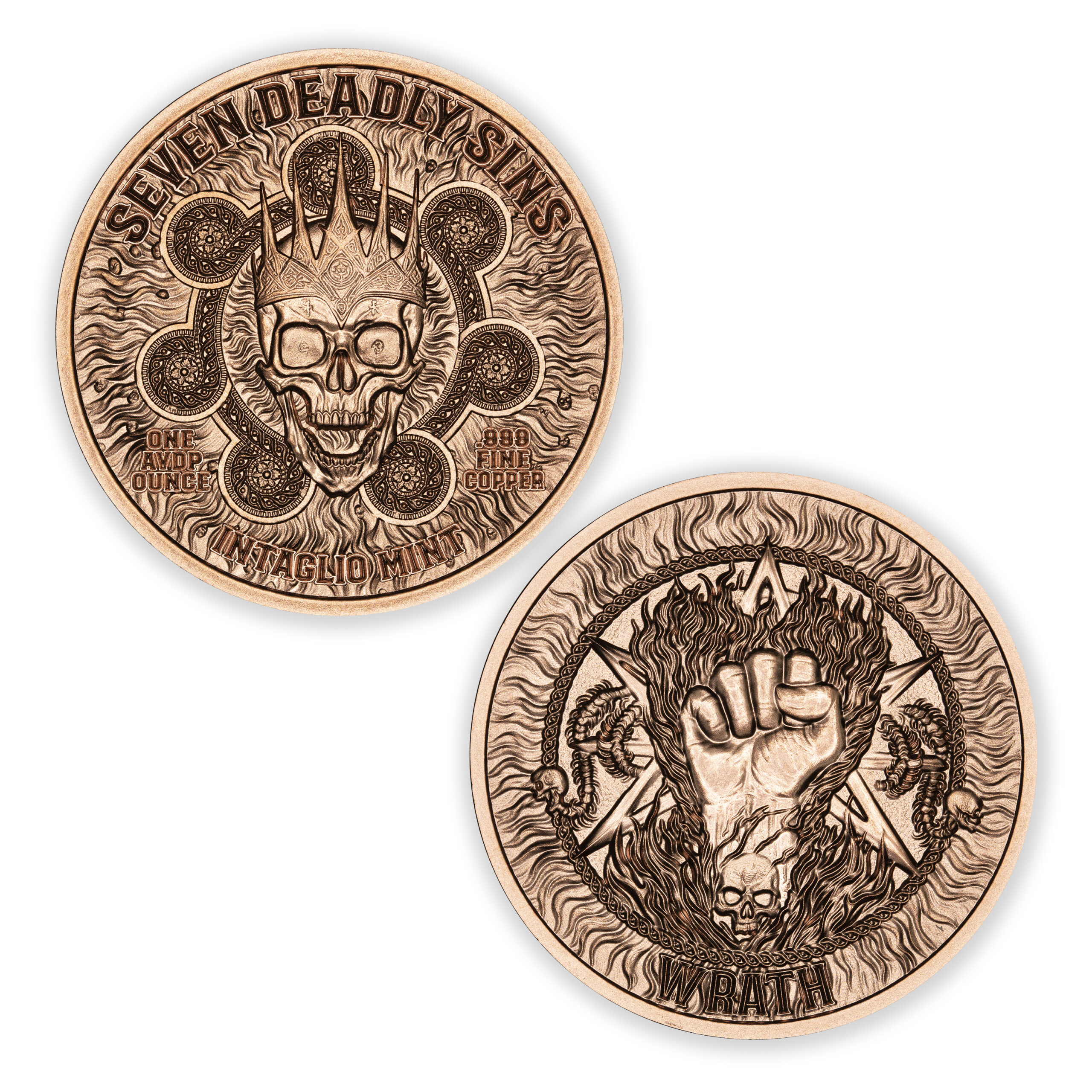 SEVEN DEADLY SINS - WRATH - 1OZ - 39MM - Image 1