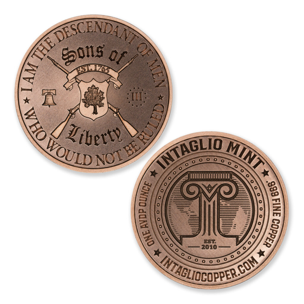 SONS OF LIBERTY - 1OZ - 39MM - CU