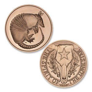 SPIRIT OF THE LONE STAR SERIES - ARMADILLO - 1OZ - 39MM