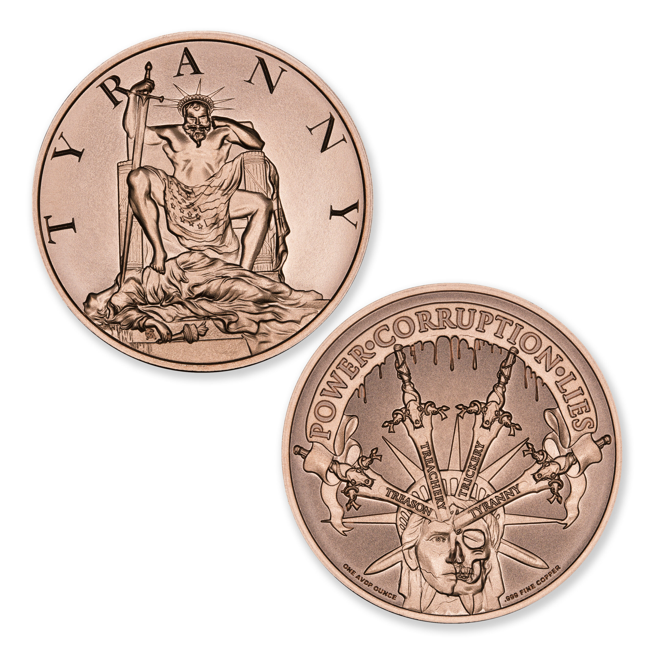 THE FOUR HORSEMEN OF CORRUPTION SERIES - TYRANNY - 1OZ - 39MM - Image 1