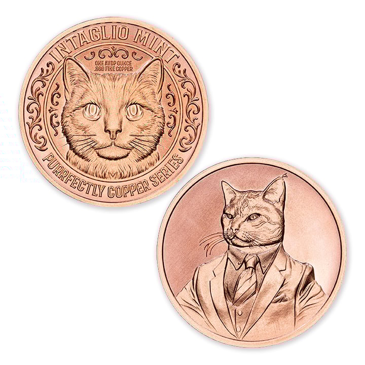 PURRFECTLY COPPER SERIES - POWER SUIT - 1OZ - 39MM - Image 1