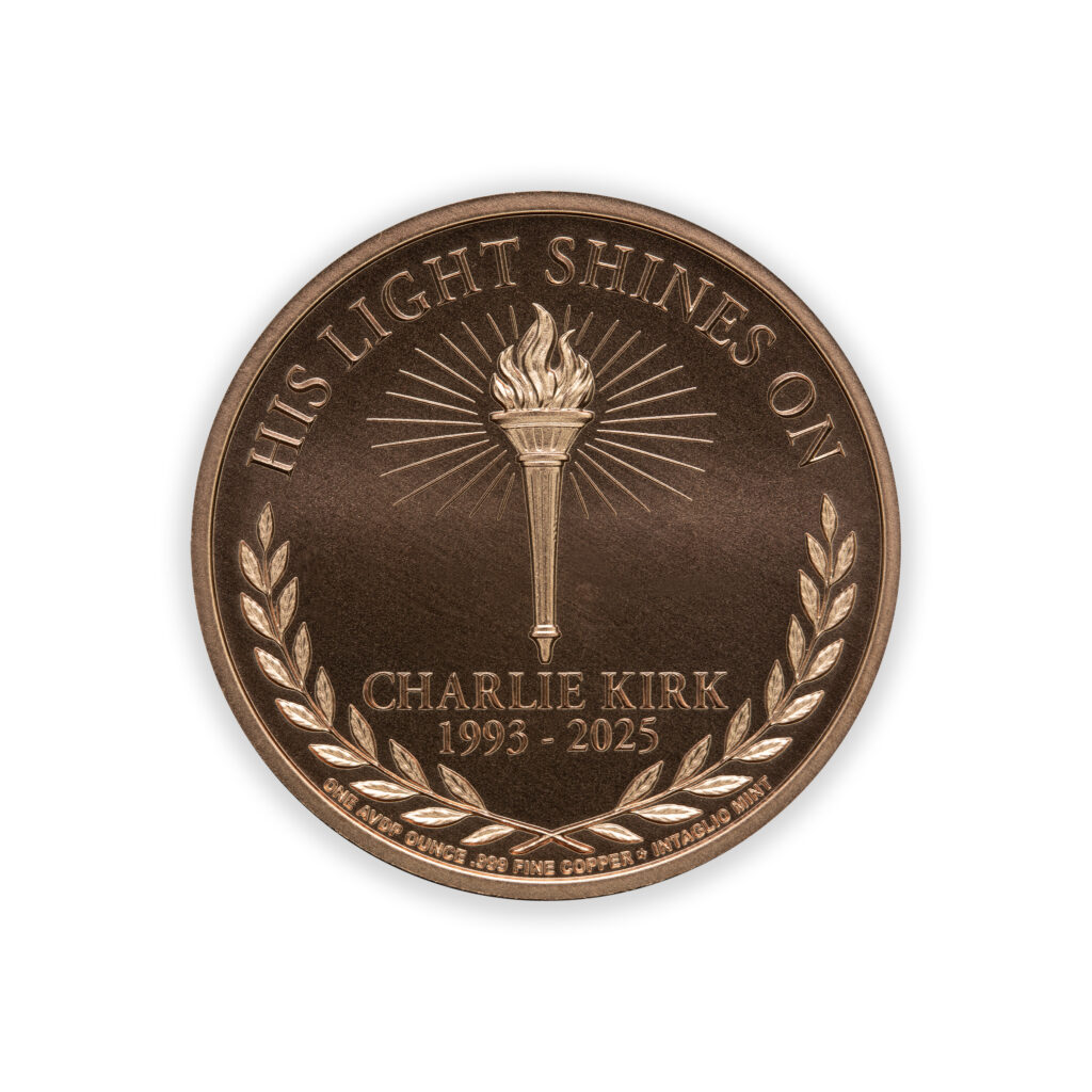 CHARLIE KIRK MEMEORIAL ROUND - 1OZ - 39MM - CU