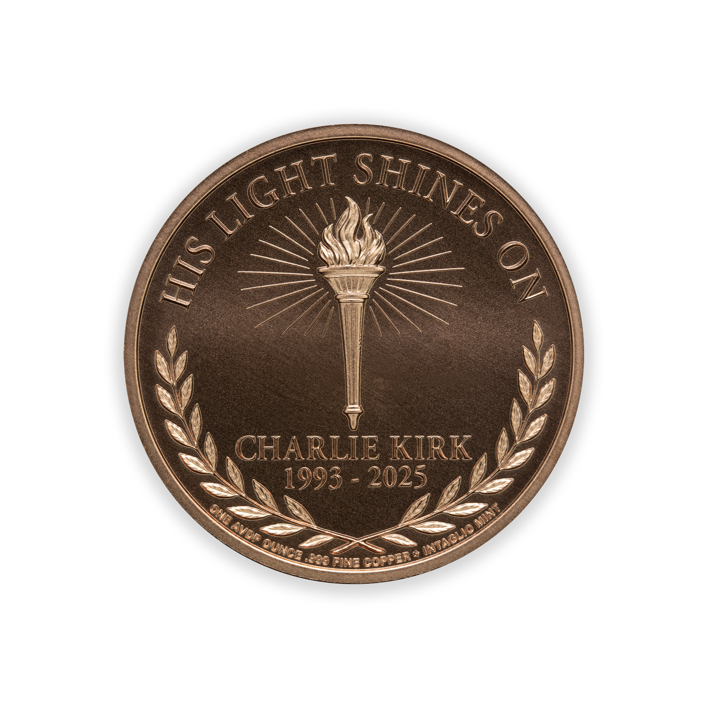 CHARLIE KIRK MEMEORIAL ROUND - 1OZ - 39MM - Image 3