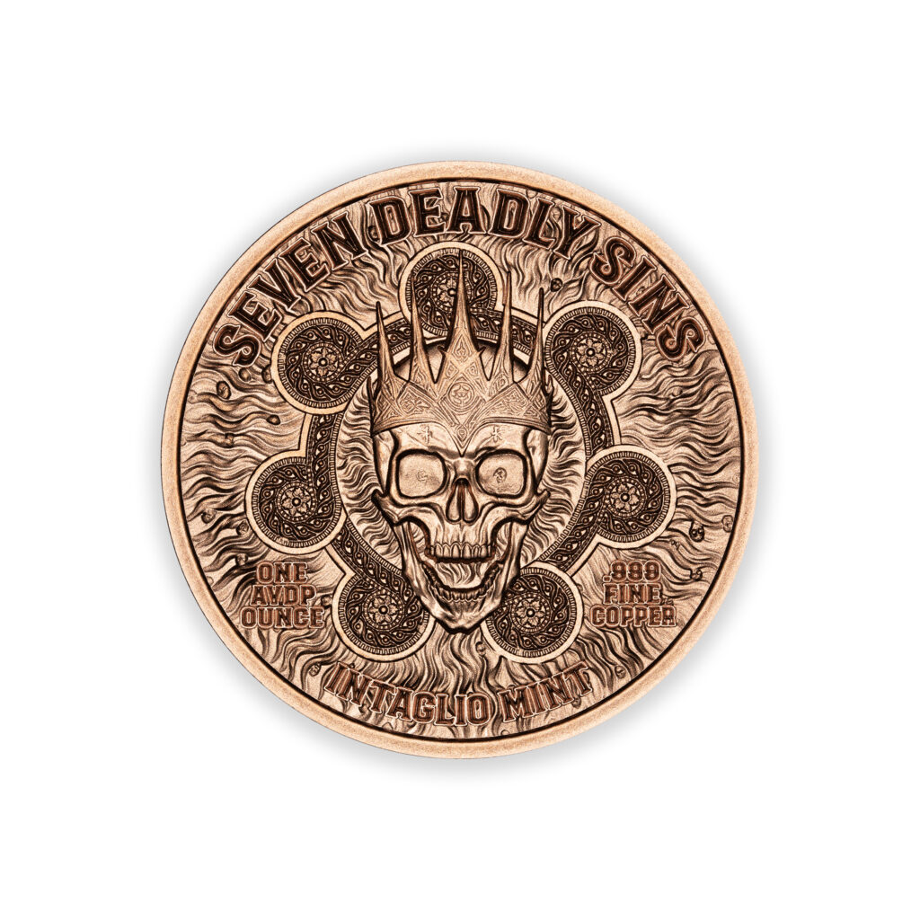 SEVEN DEADLY SINS - WRATH - 1OZ - 39MM - CU