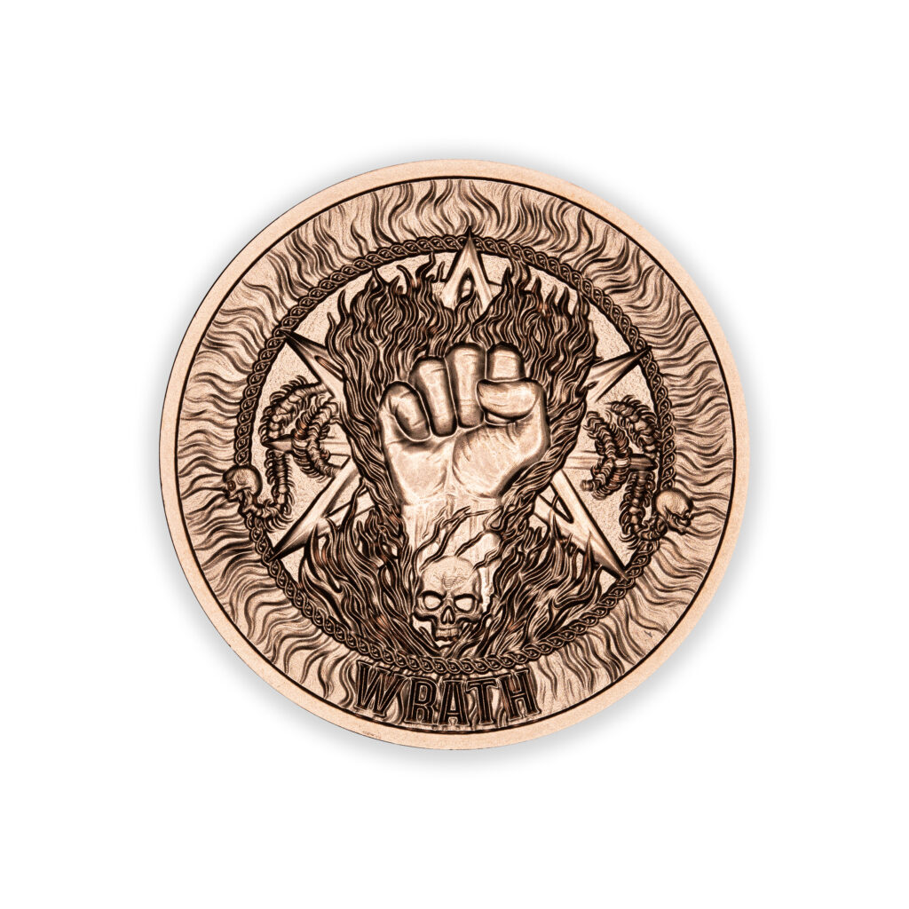 SEVEN DEADLY SINS - WRATH - 1OZ - 39MM - CU
