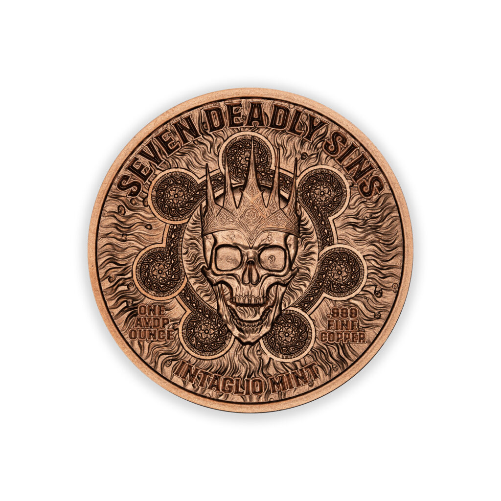 SEVEN DEADLY SINS - PRIDE - 1OZ - 39MM - CU