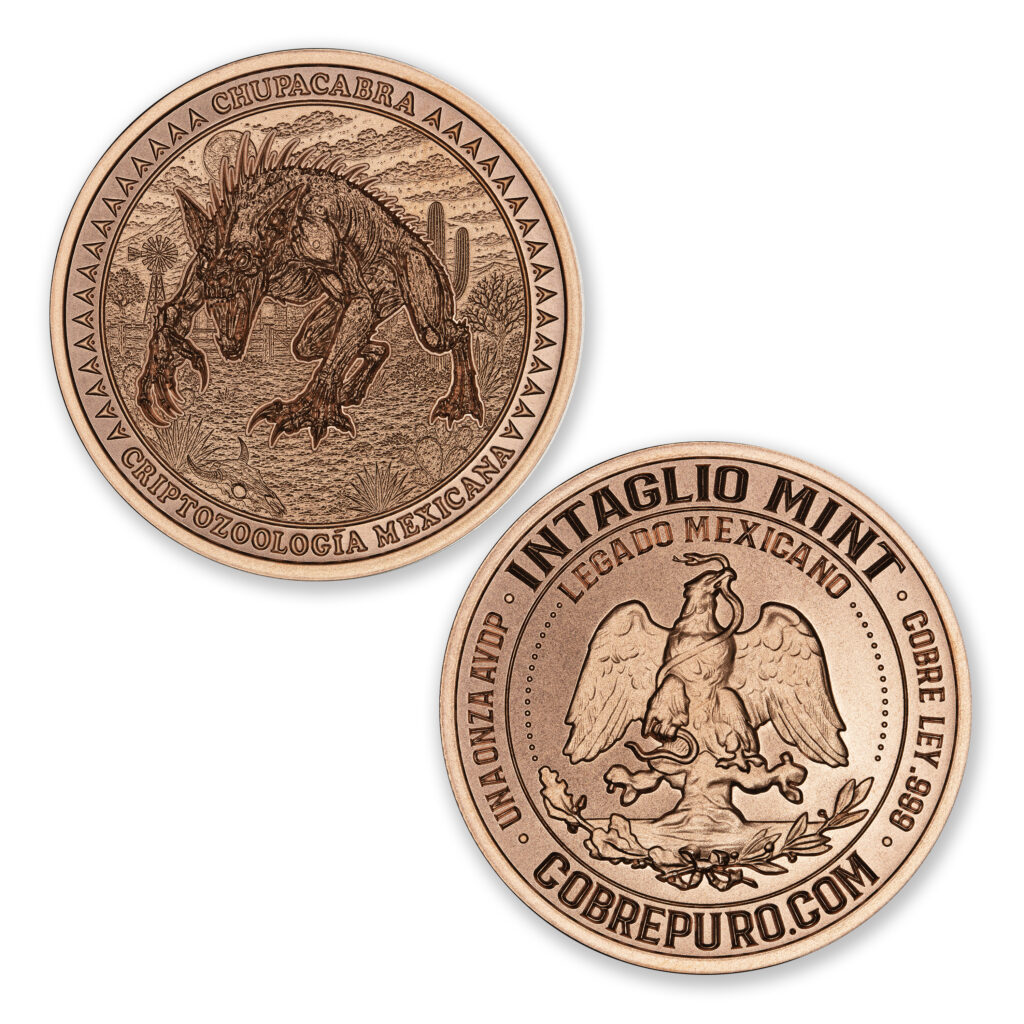 LEGADO MEXICANO SERIES - CHUPACABRA - 1OZ - 39MM - CU