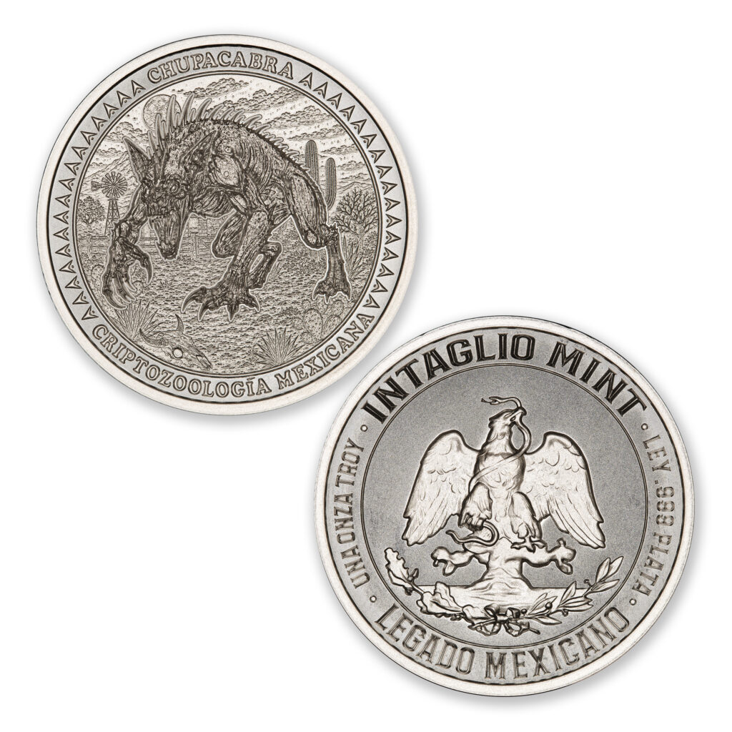 LEGADO MEXICANO SERIES – CHUPACABRA – 1 TROY OUNCE – 39MM