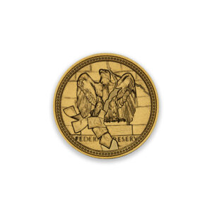 FIAT DECAY - PHOENIX RISING - 1 TROY OUNCE - 30MM - .9999 FINE GOLD - ONLY 100 MINTED - IN CAPSULE
