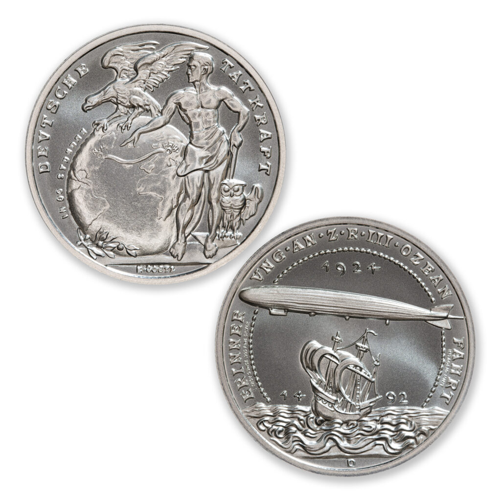 GERMAN ZEPPELIN MEDAL TRIBUTE – 1 TROY OUNCE – 39MM