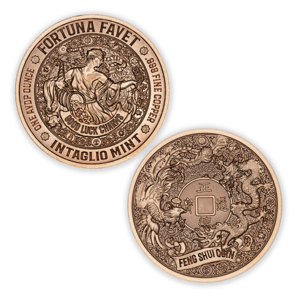 FORTUNA FAVET - GOOD LUCK CHARMS SERIES - FENG SHUI COIN - 1OZ - 39MM - CU