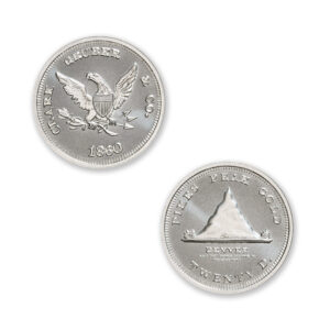 TERRITORIALS - CLARK GRUBER & CO PIKE'S PEAK TRIBUTE - 1/2 TROY OUNCE - 30MM