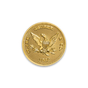 TERRITORIALS - CLARK GRUBER & CO PIKE'S PEAK TRIBUTE - 1 TROY OUNCE - 30MM - .9999 FINE GOLD - ONLY 100 MINTED - IN CAPSULE (Copy)