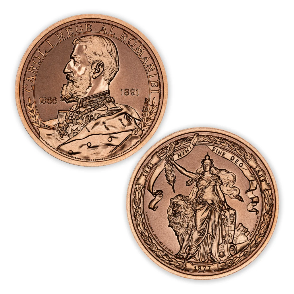 CAROL I - 25TH ANNIVERSARY OF REIGHN TRIBUTE  - 1OZ - 39MM - CU