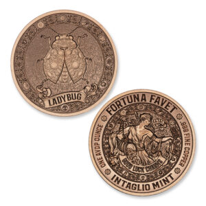 FORTUNA FAVET - GOOD LUCK CHARMS SERIES - LADY BUG - 1OZ - 39MM - CU