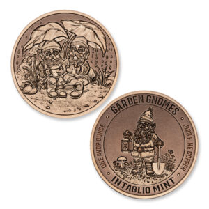 GARDEN GNOMES SERIES - SPRING SHOWERS - 1OZ - 39MM - CU