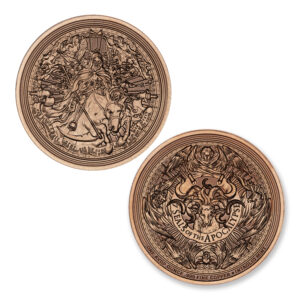 SEVEN SEALS OF THE APOCALYPSE - PALE HORSE - 1OZ - 39MM - CU