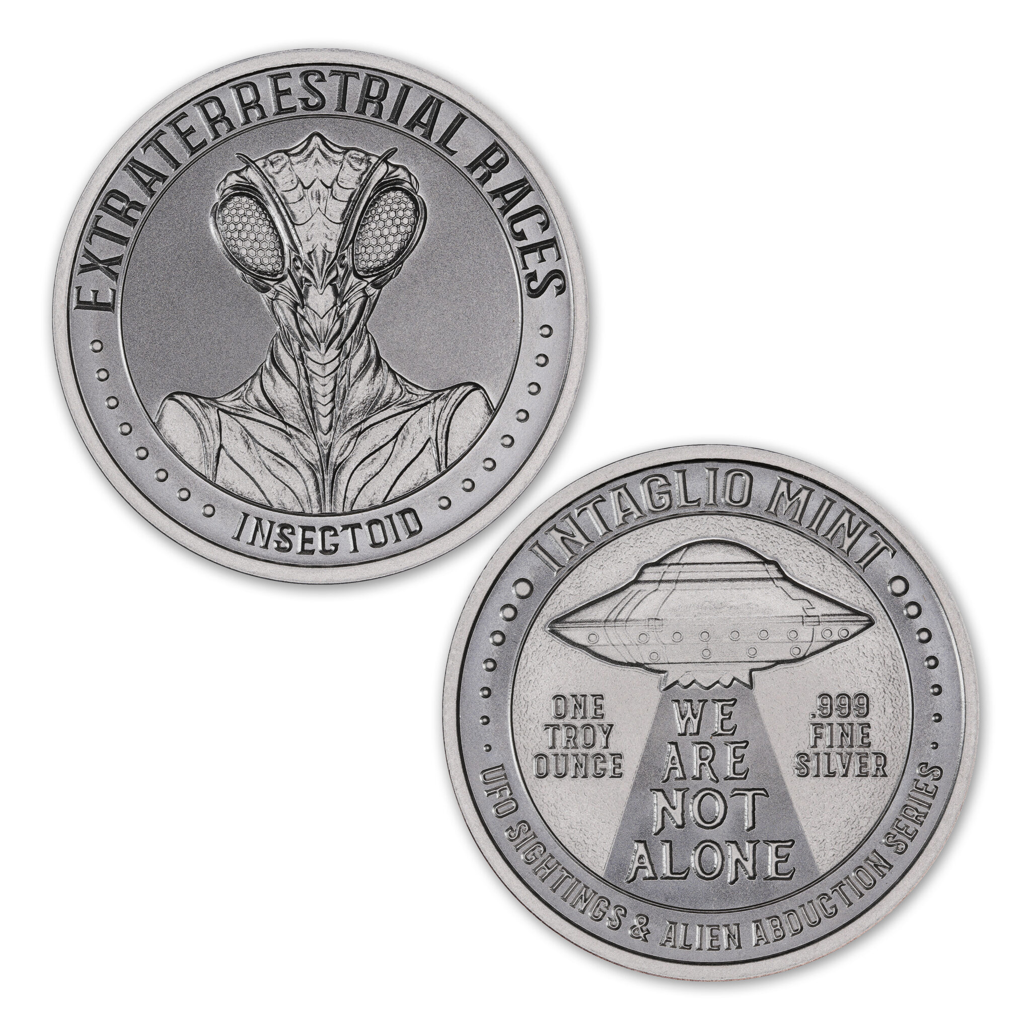 EXTRATERRESTRIAL RACES - INSECTOID – 1 TROY OUNCE – 39MM