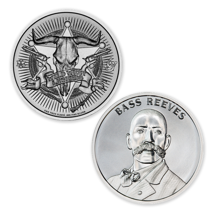 WILD WEST LEGENDS SERIES - BASS REEVES – 1 TROY OUNCE – 39MM