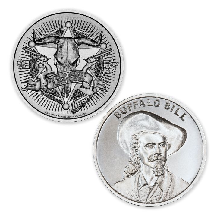 WILD WEST LEGENDS SERIES - BUFFALO BILL – 1 TROY OUNCE – 39MM