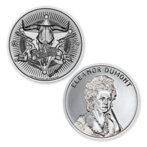 WILD WEST LEGENDS SERIES – ELANOR DUMONT (AKA MADAME MOUSTACHE) – 1 TROY OUNCE – 39MM - Image 1