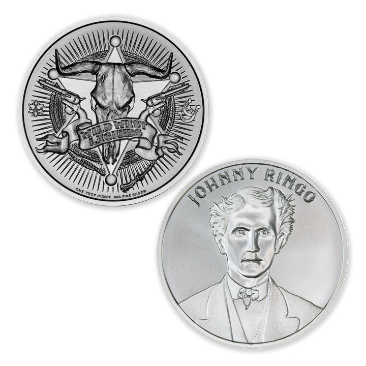 WILD WEST LEGENDS SERIES – JOHNNY RINGO – 1 TROY OUNCE – 39MM