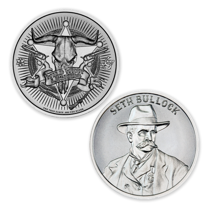 WILD WEST LEGENDS SERIES – SETH BULLOCK – 1 TROY OUNCE – 39MM