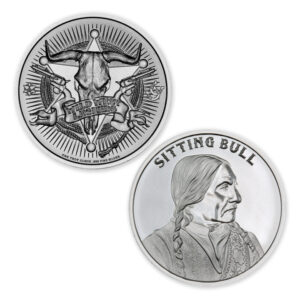 WILD WEST LEGENDS SERIES – SITTING BULL – 1 TROY OUNCE – 39MM - Image 1